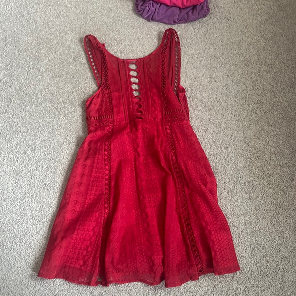 FREE PEOPLE Red Sun Dress
